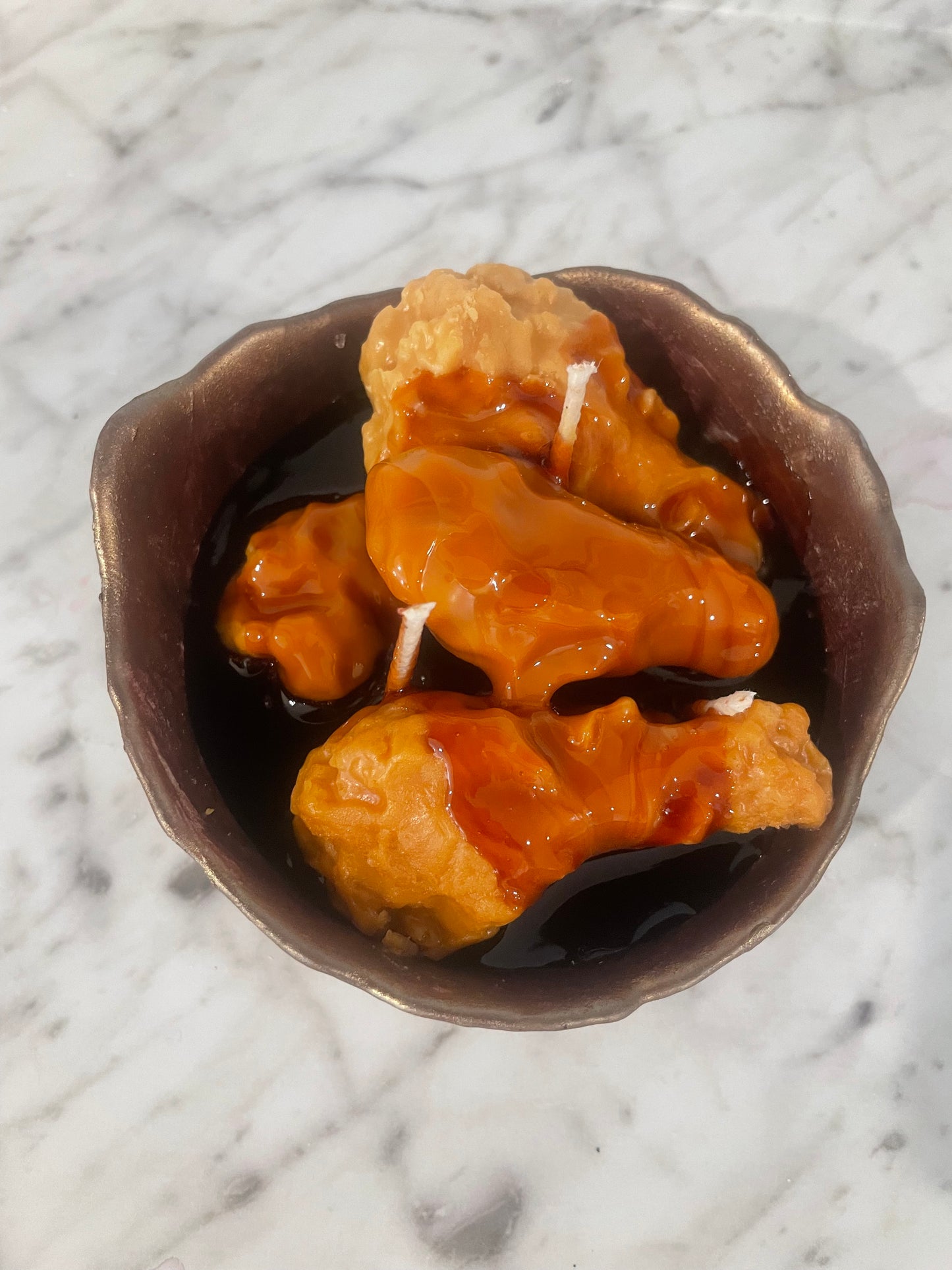 BBQ chicken candle bowl