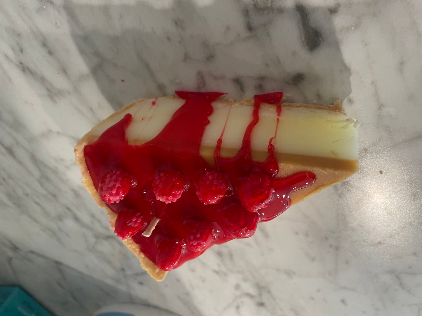 Slice of Raspberry cheesecake