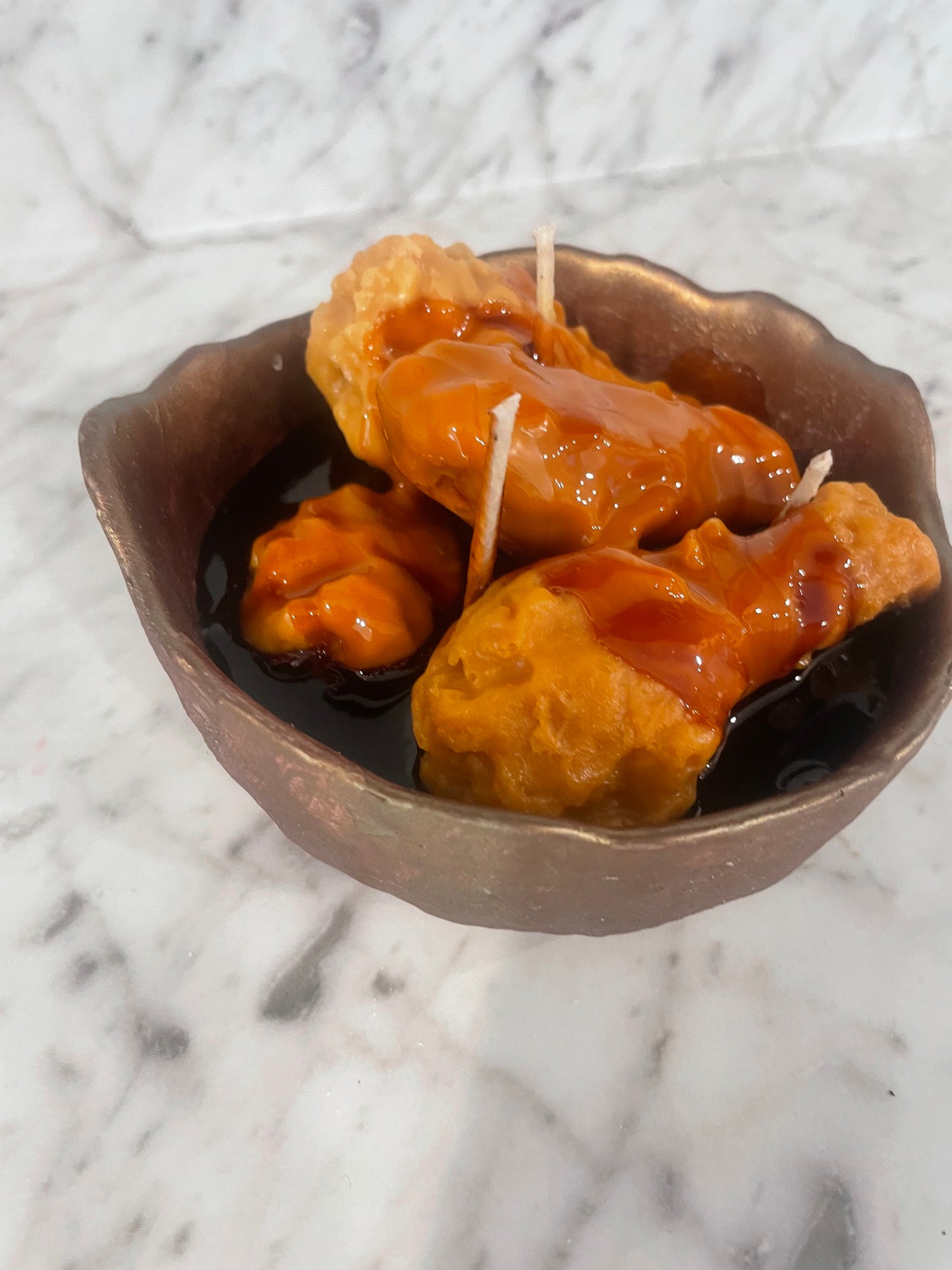BBQ chicken candle bowl