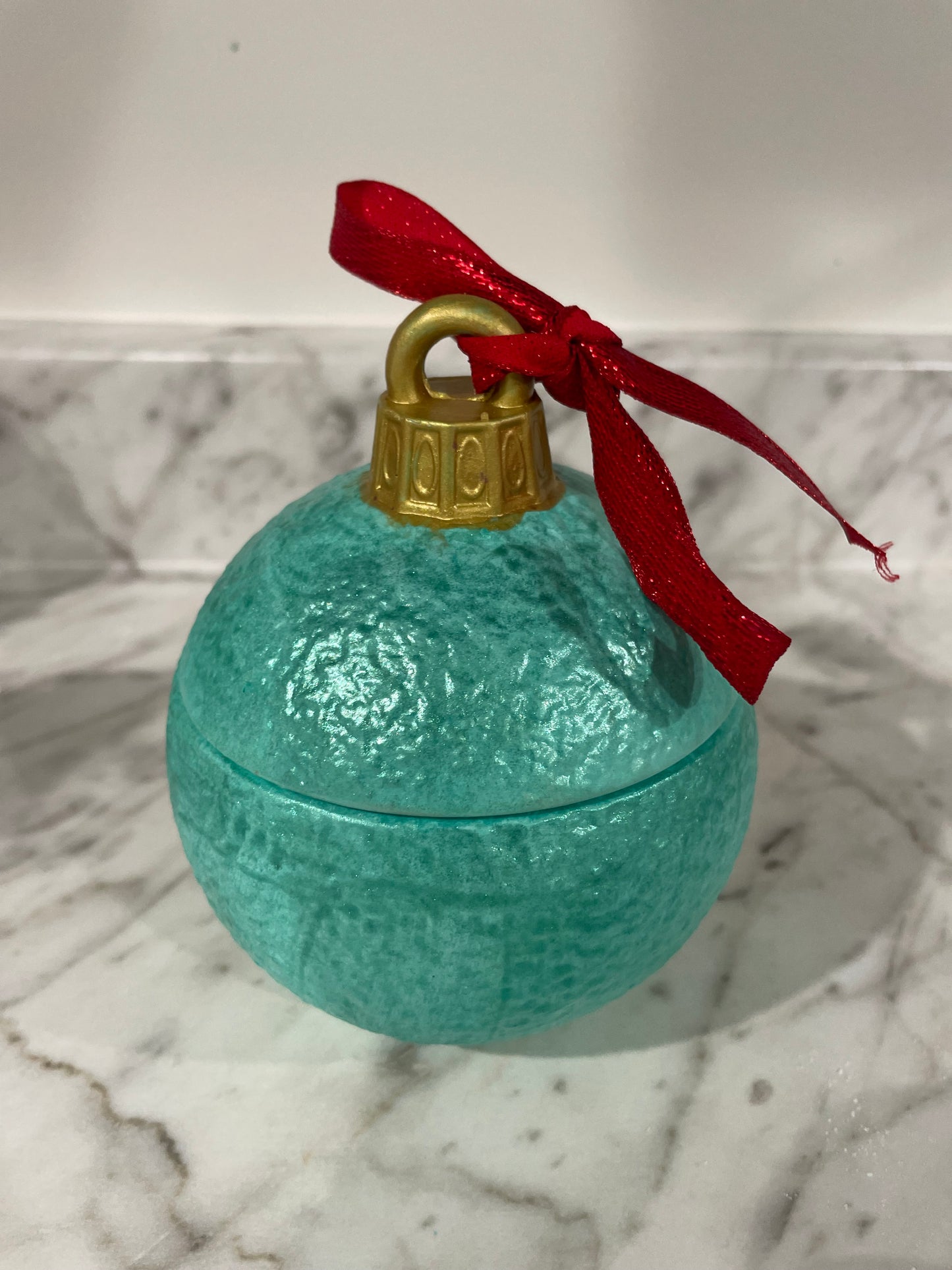 Christmas ornament candle holder