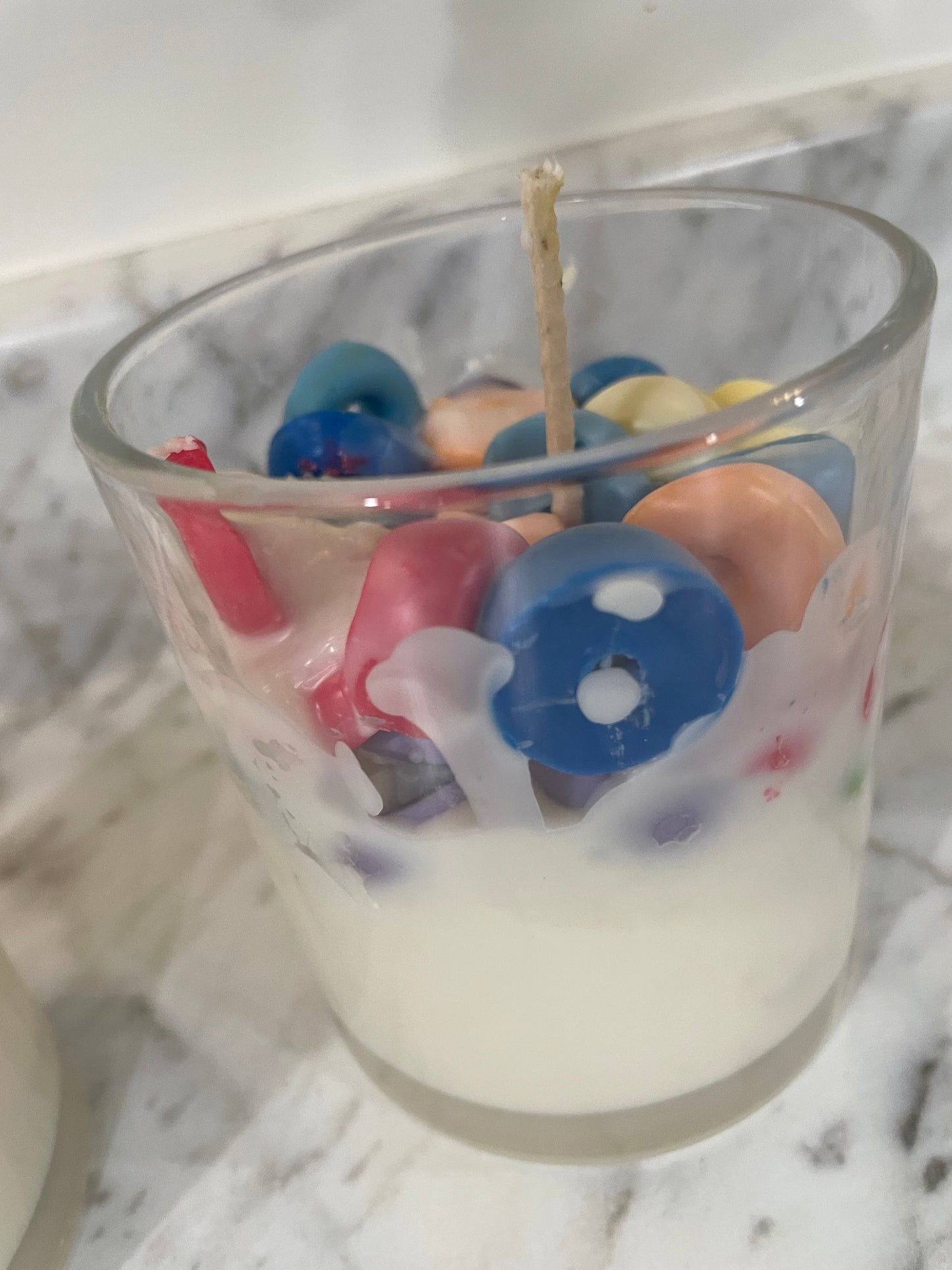 Fruit loop scented candle