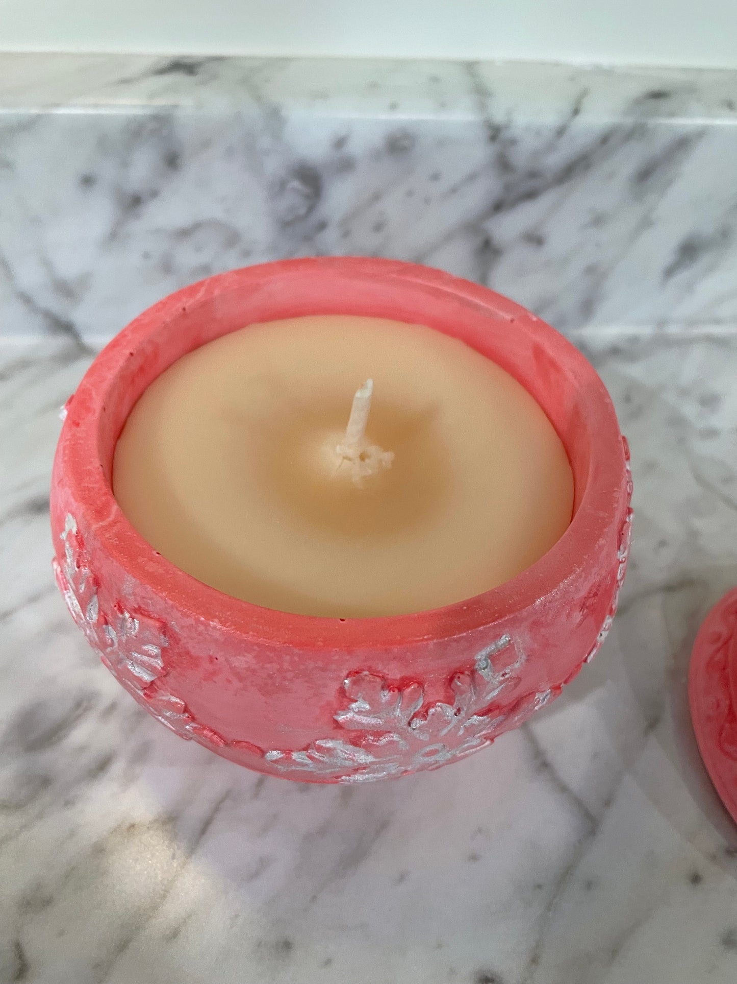 Christmas ornament candle holder