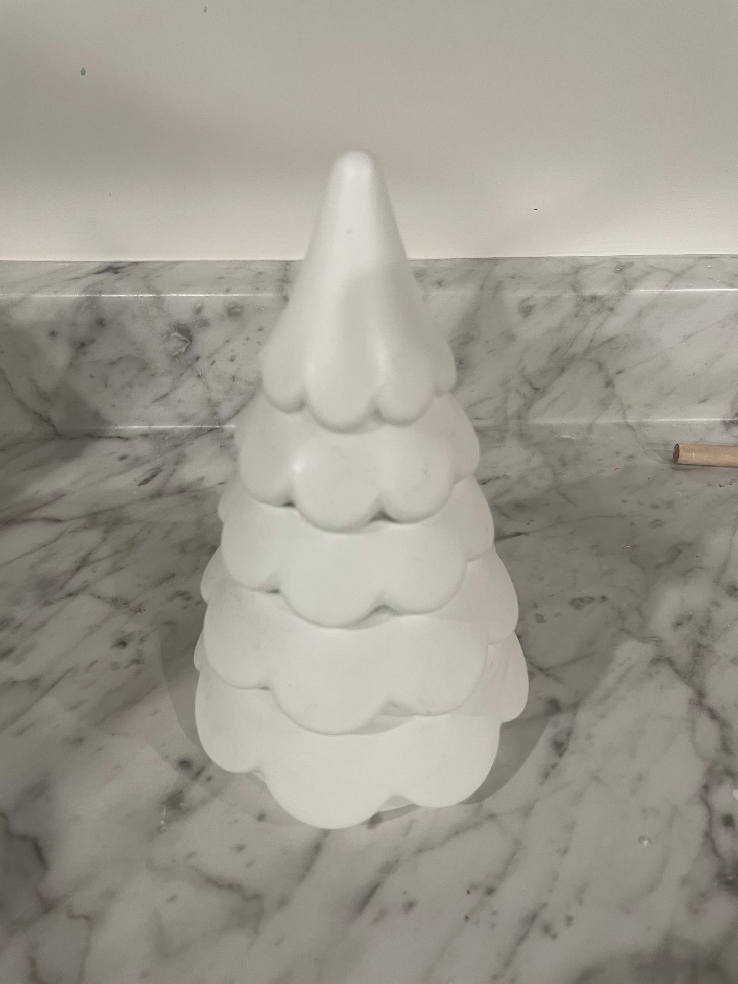 White Christmas tree