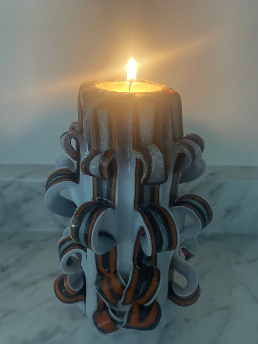 Carved candle