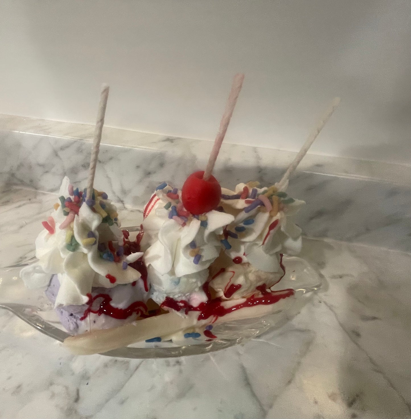 Banana Split candles