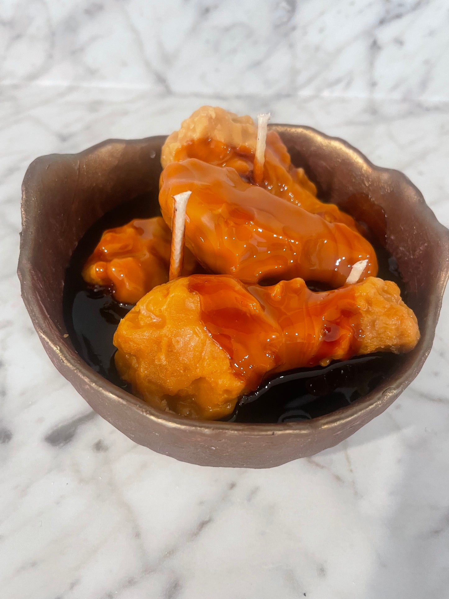 BBQ chicken candle bowl