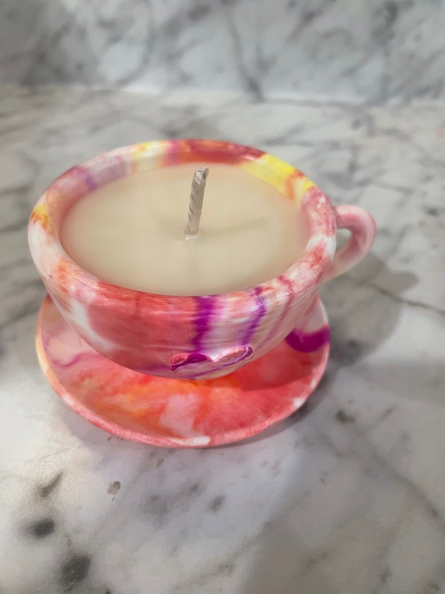 Tea cups multicolored