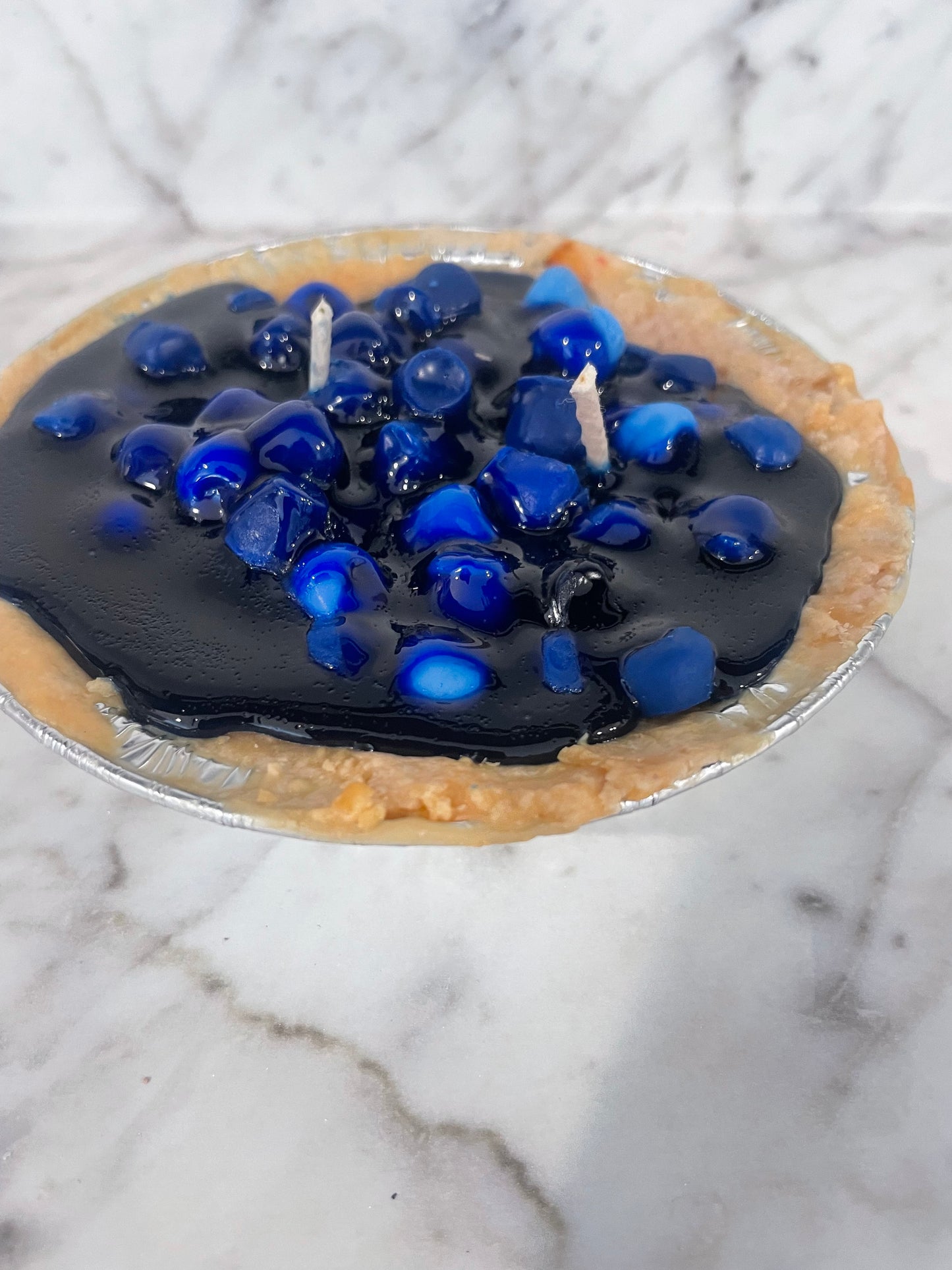Blueberry pie scented candle