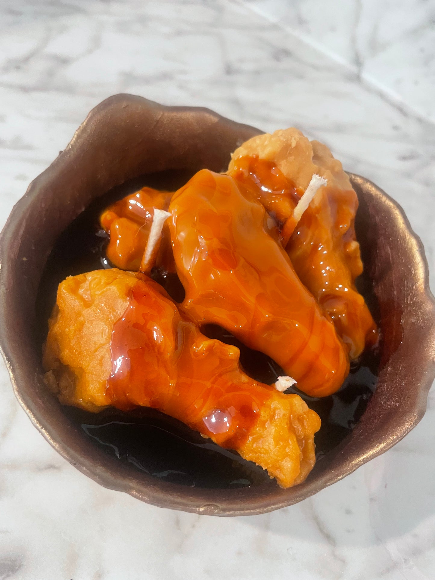 BBQ chicken candle bowl