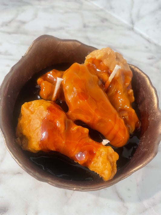 BBQ chicken candle bowl