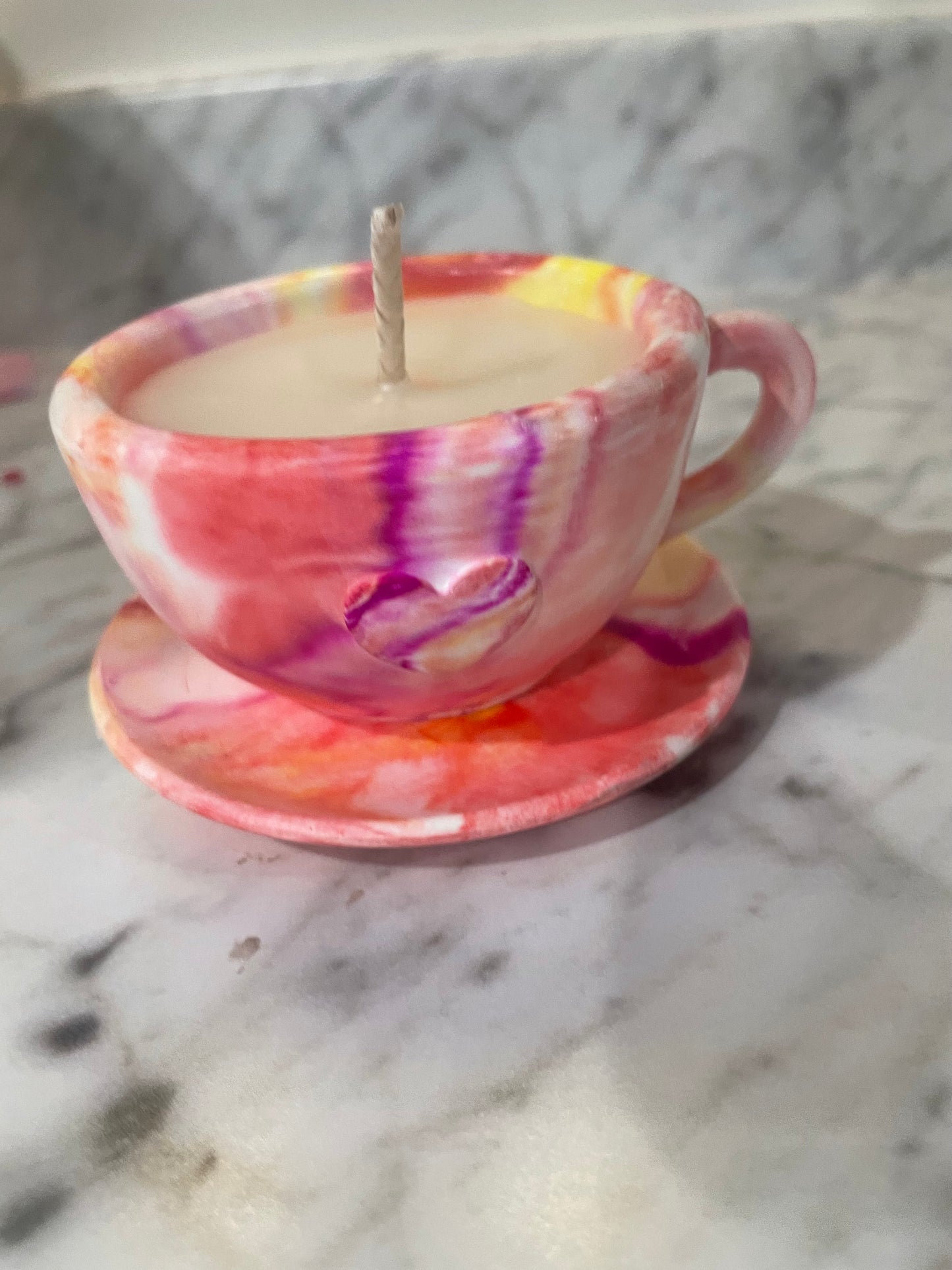 Tea cups multicolored