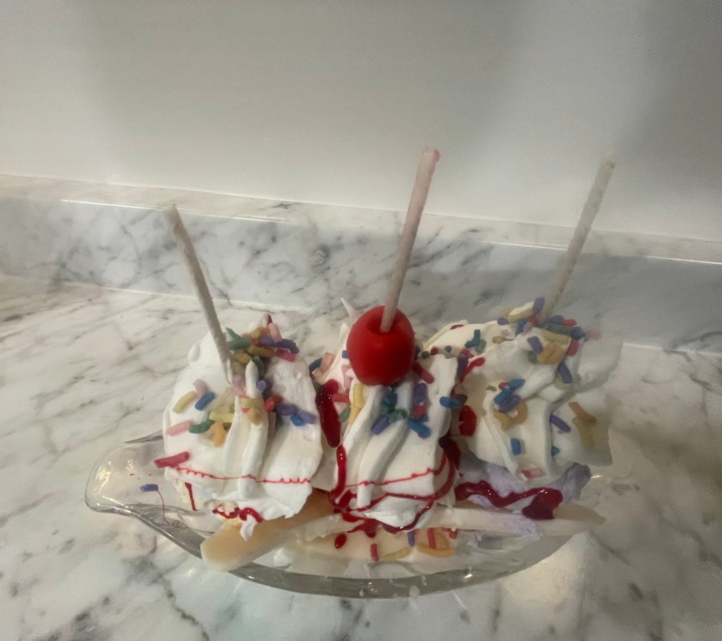 Banana Split candles