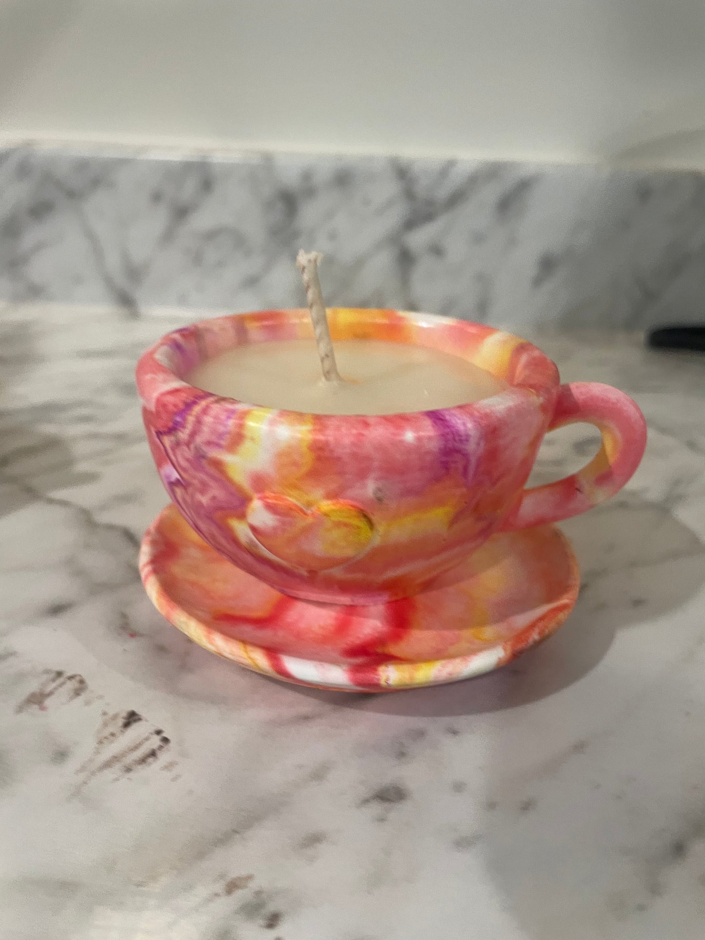 Tea cups multicolored