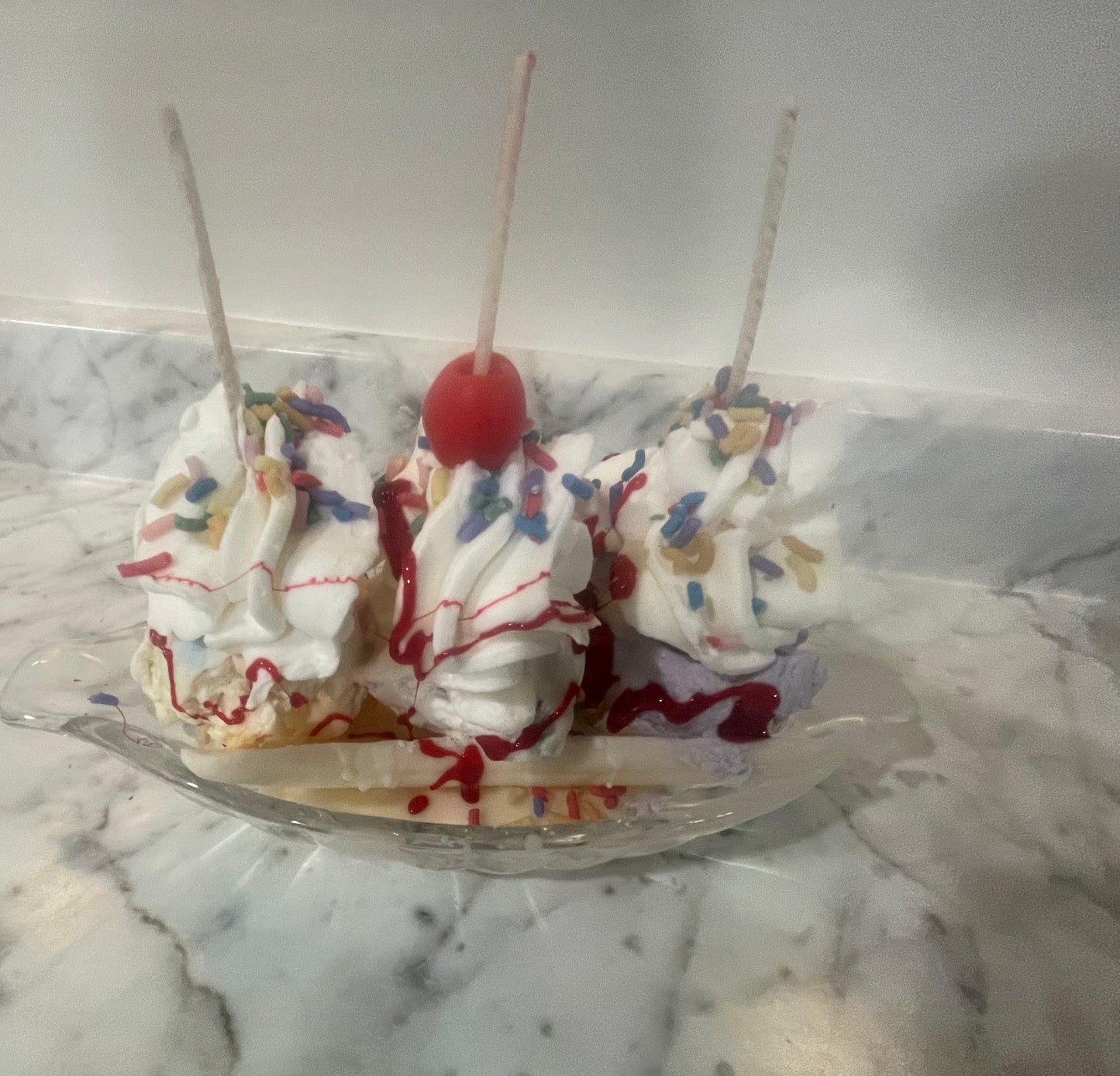 Banana Split candles