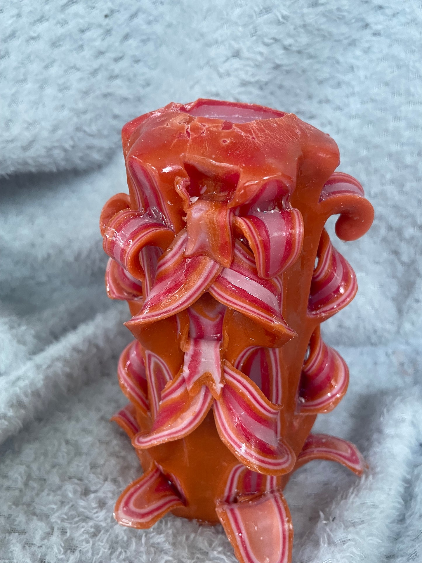 Carved candle