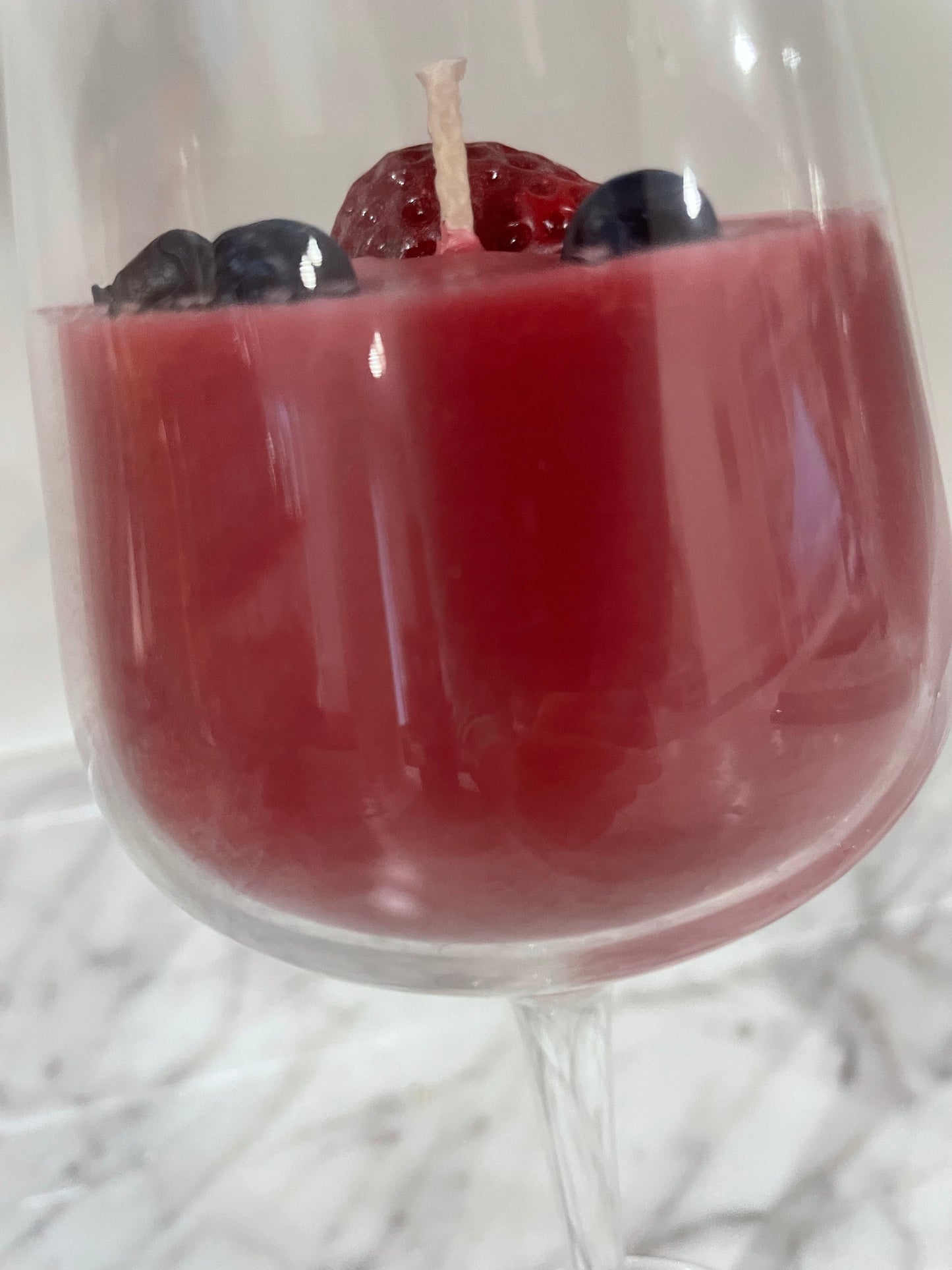 Red wine sangria candle