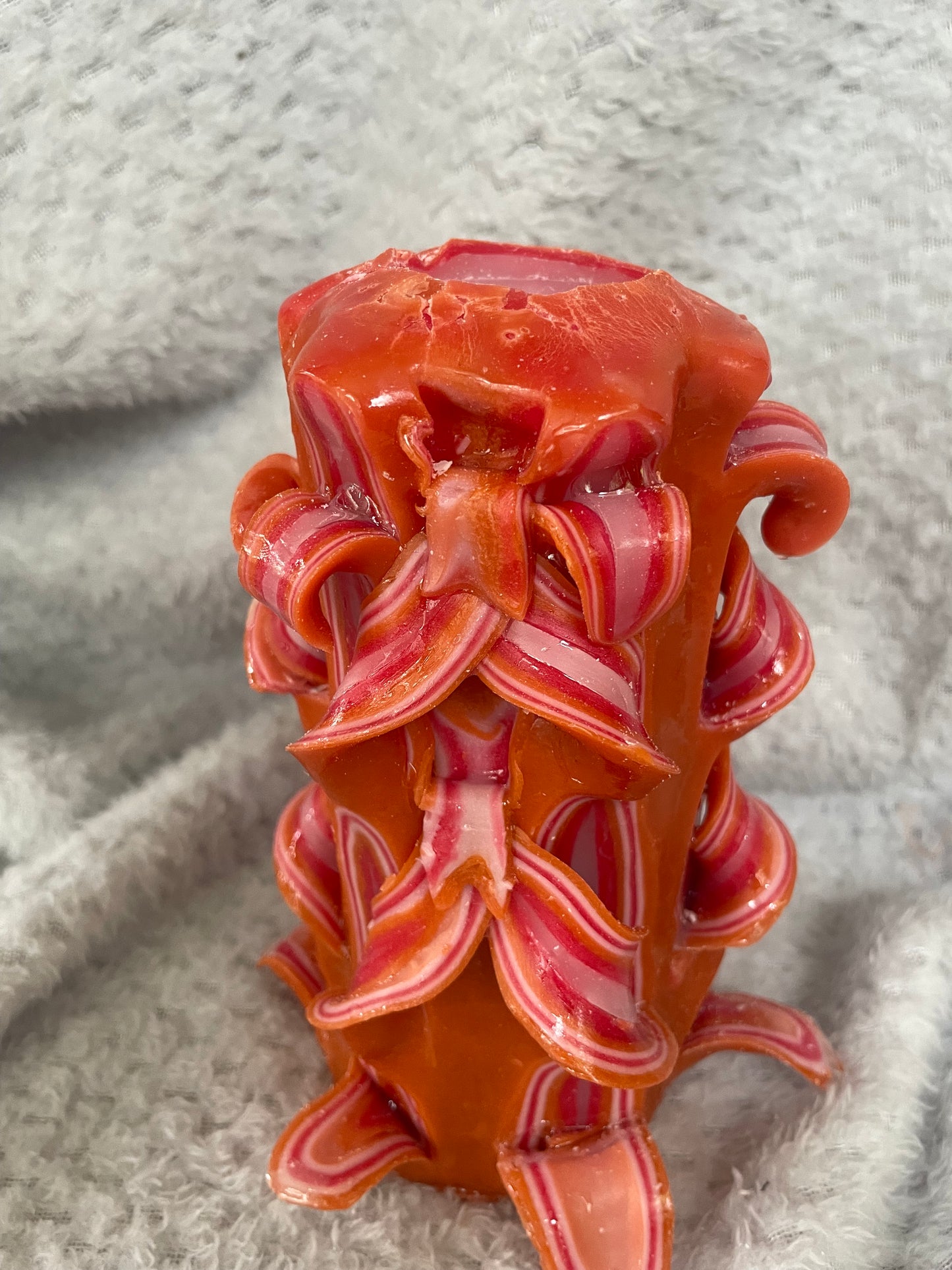 Carved candle