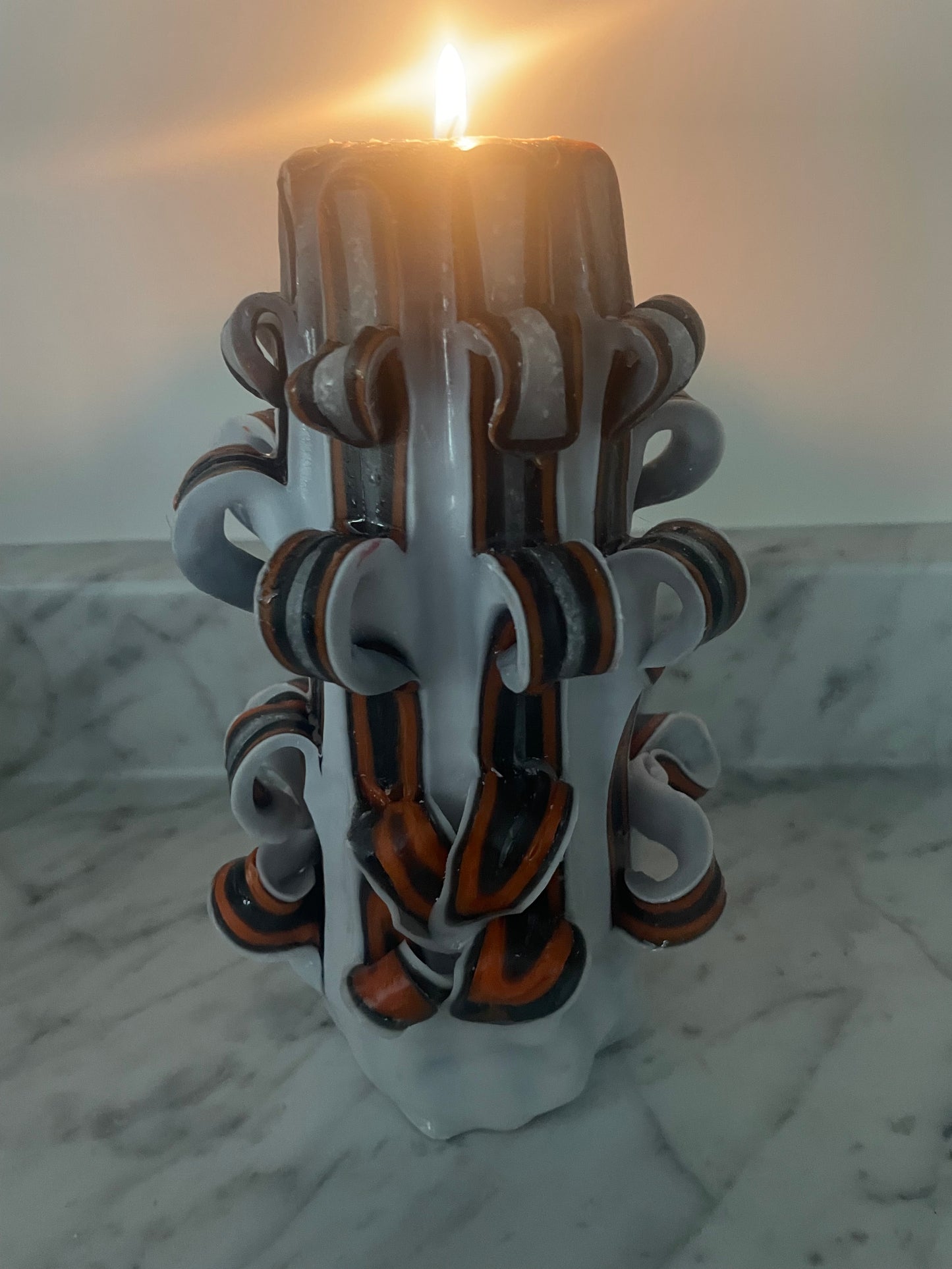 Carved candle