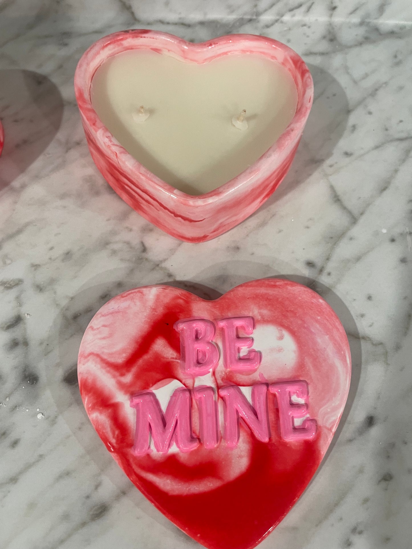 Be mine Red candle heart