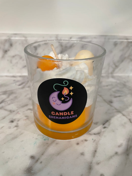 Fall candles with pumpkins and ghosts