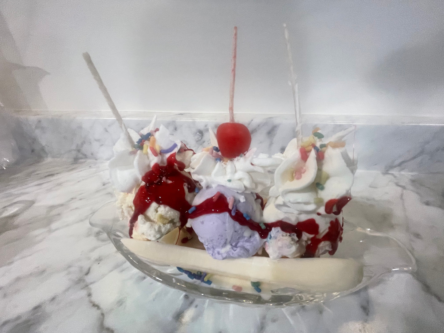 Banana Split candles