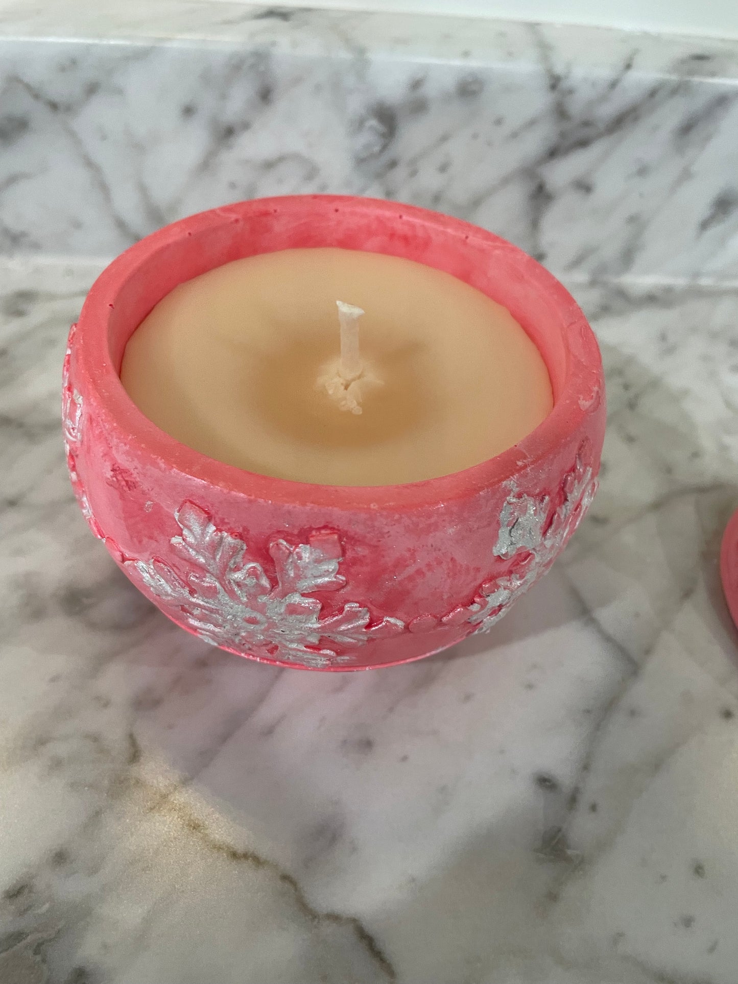 Christmas ornament candle holder