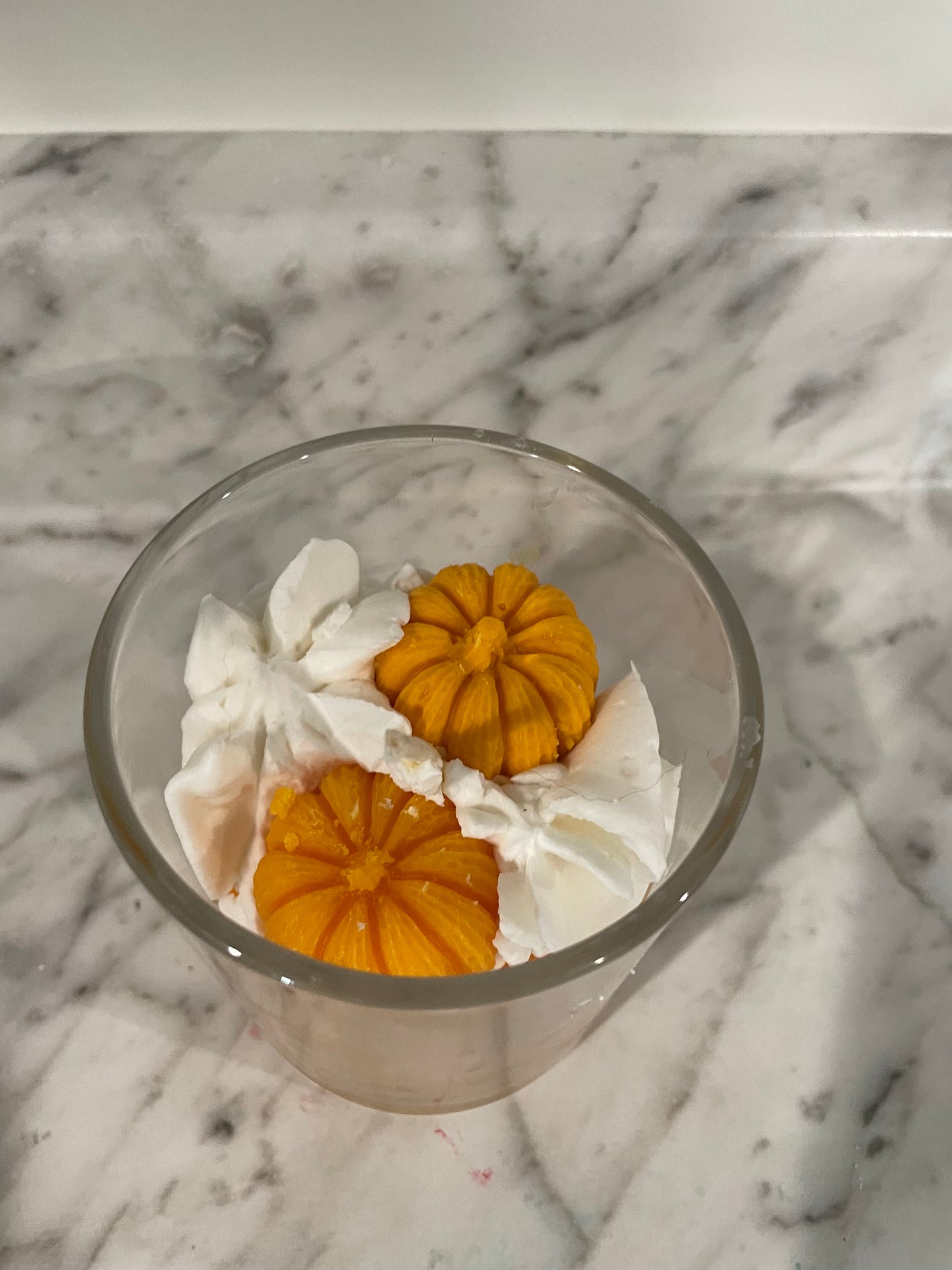 Fall candles with pumpkins and ghosts