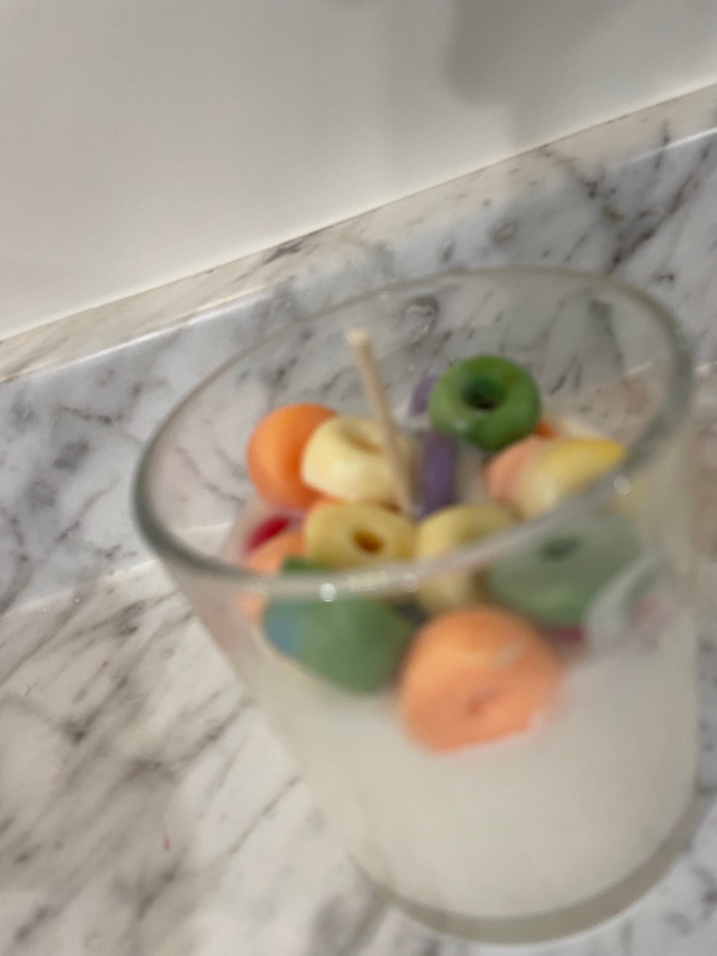 Fruit loop scented candle