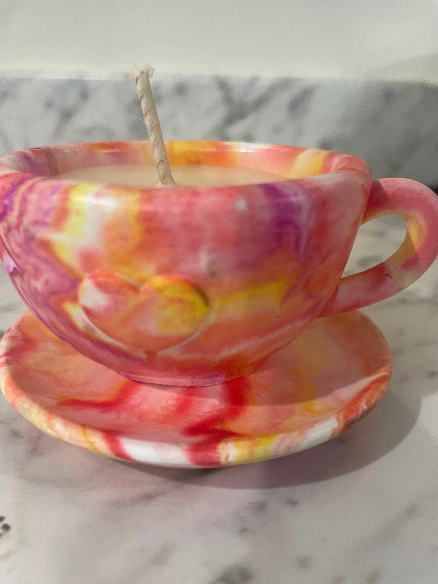 Tea cups multicolored