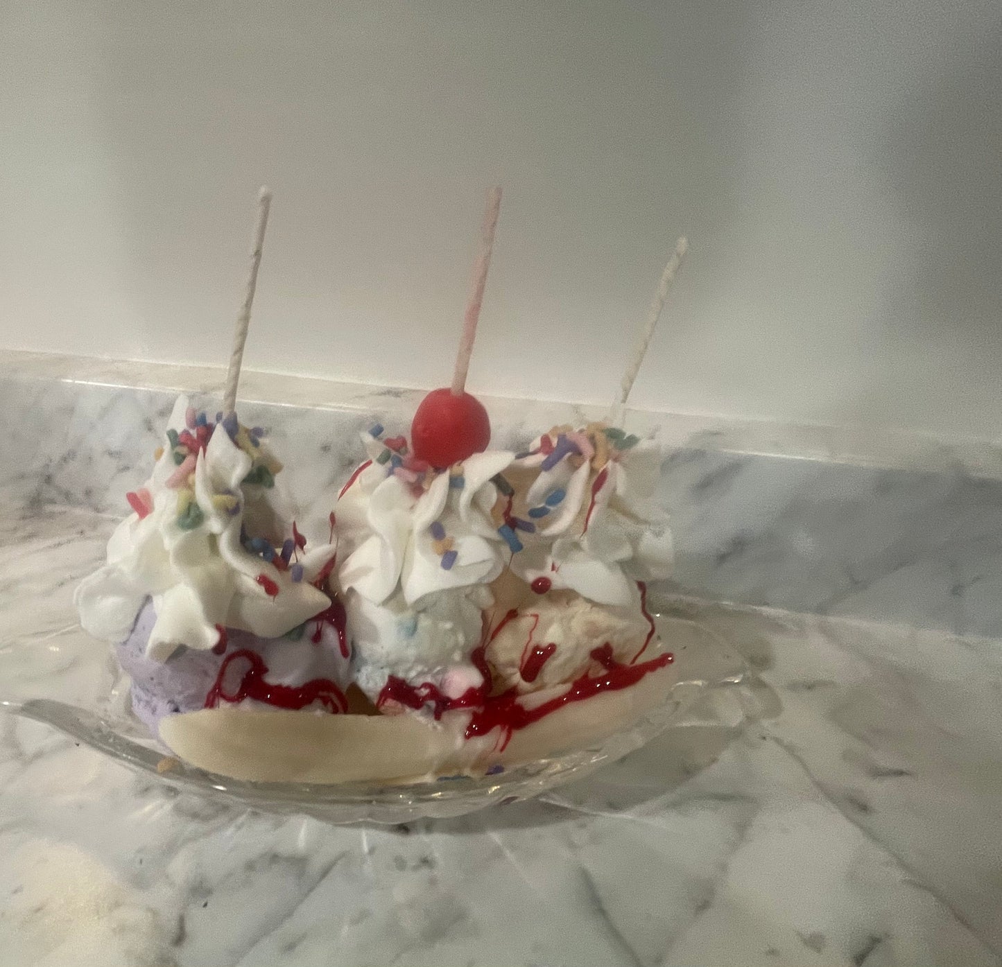 Banana Split candles