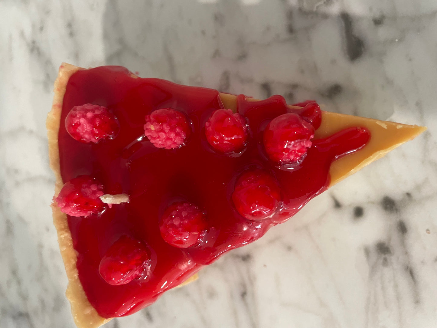 Slice of Raspberry cheesecake