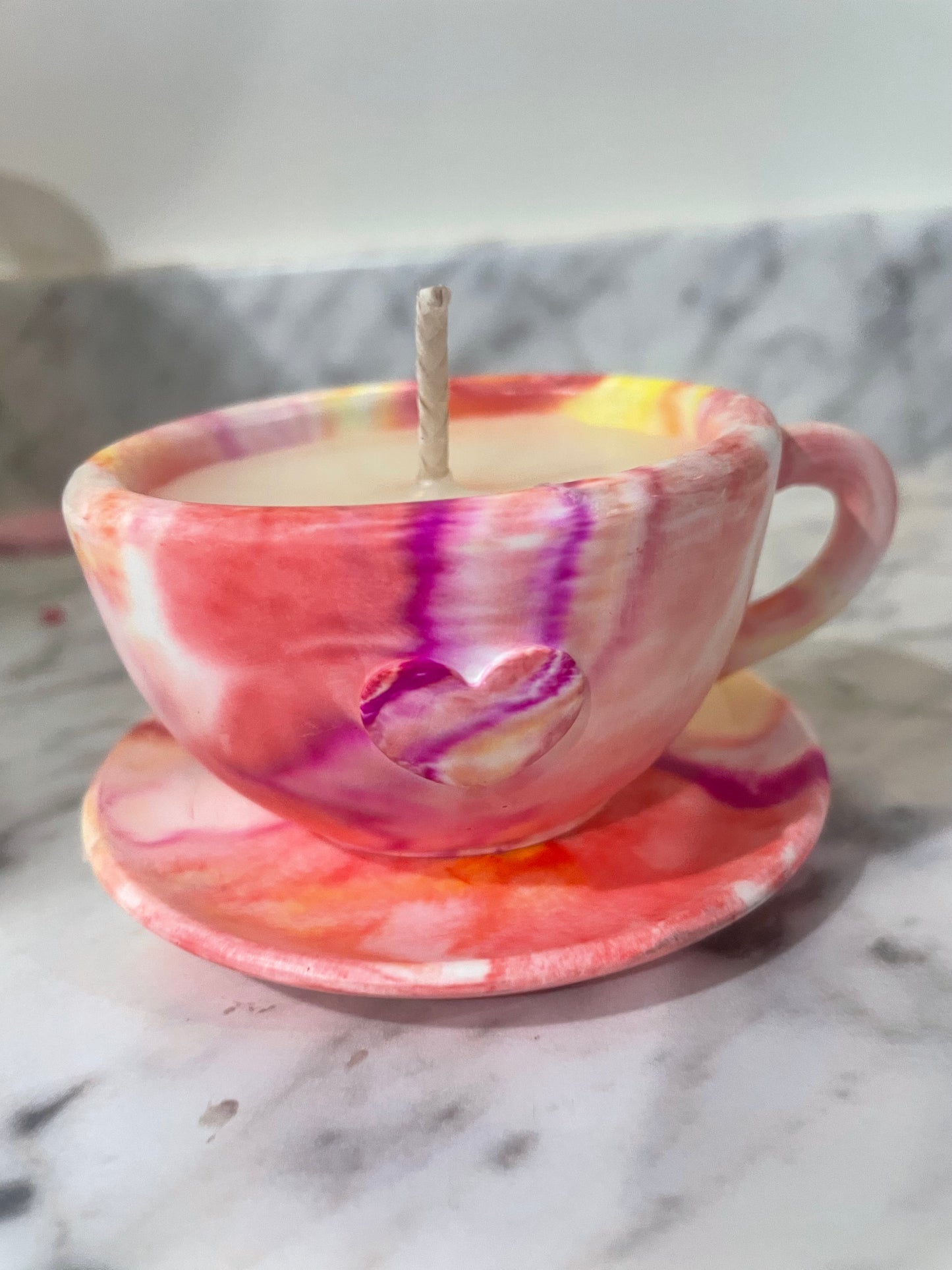 Tea cups multicolored