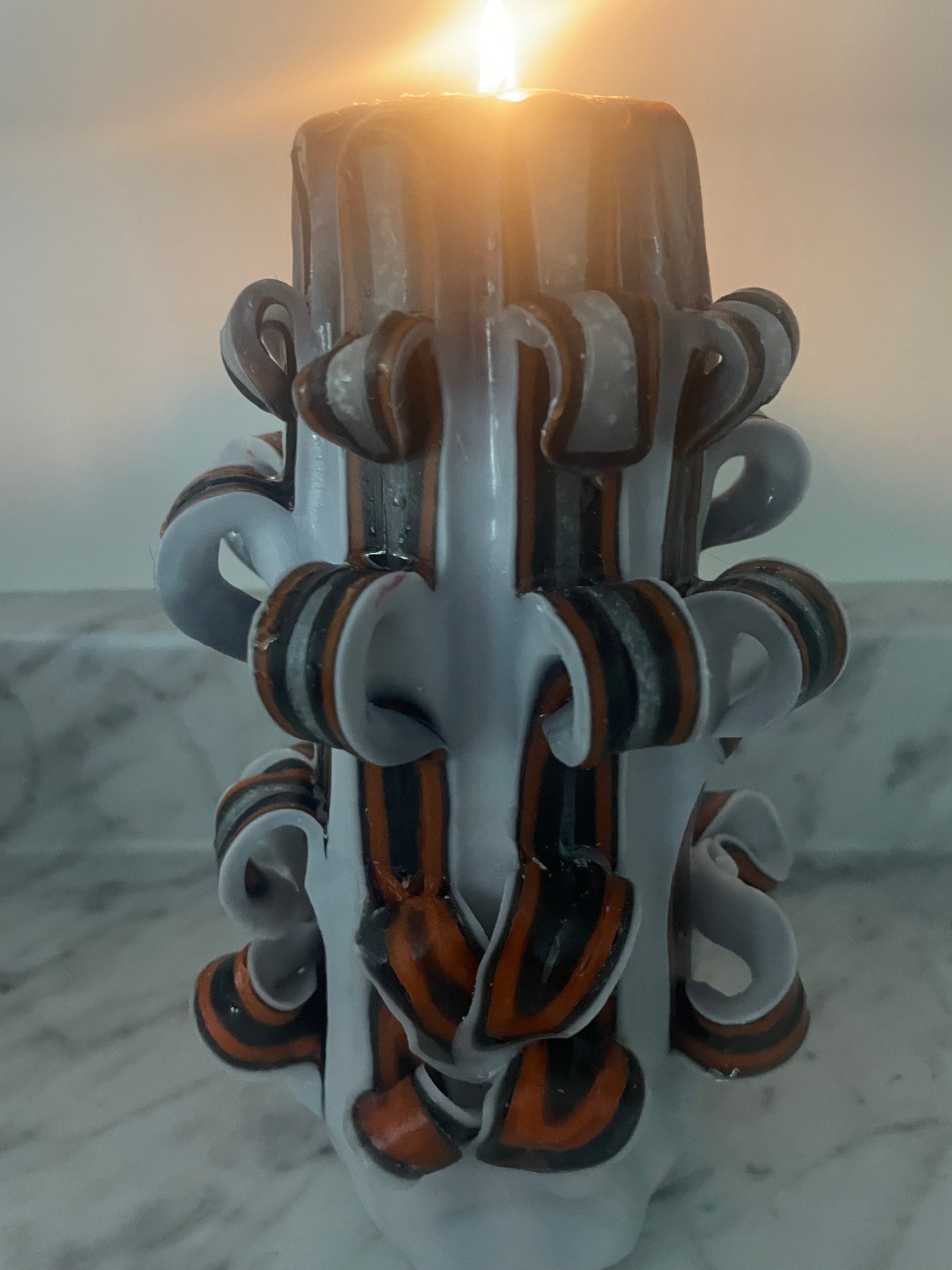 Carved candle