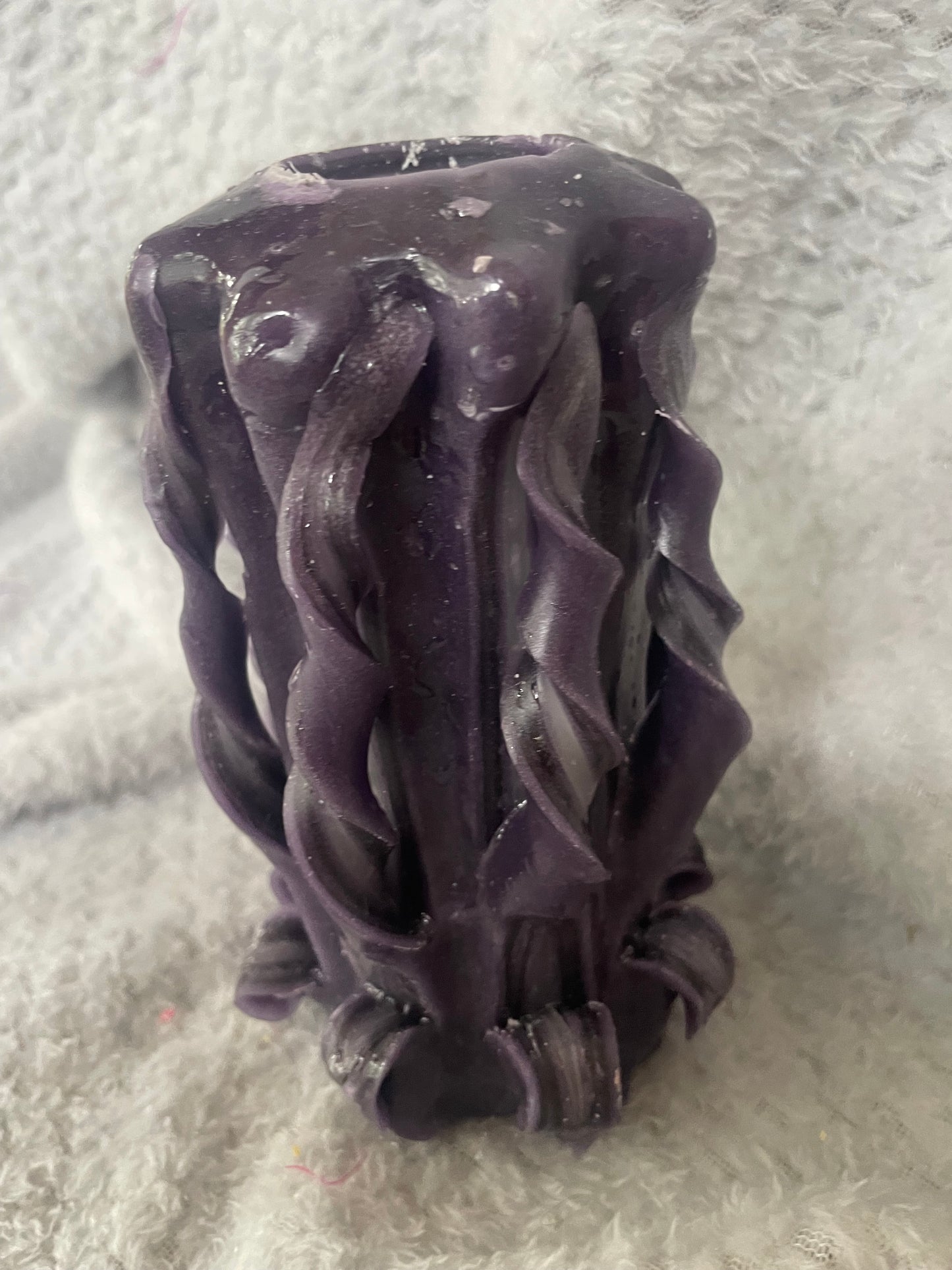 Carved candle