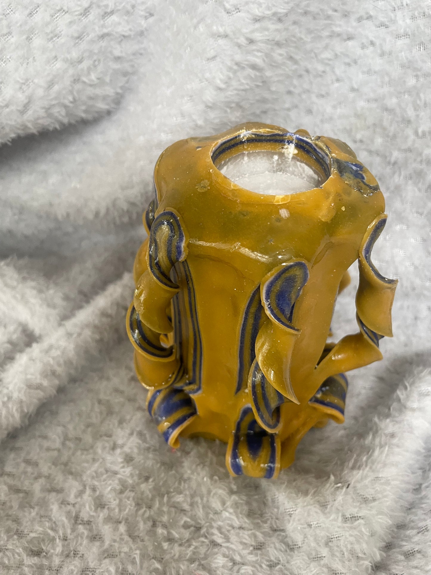 Carved candle