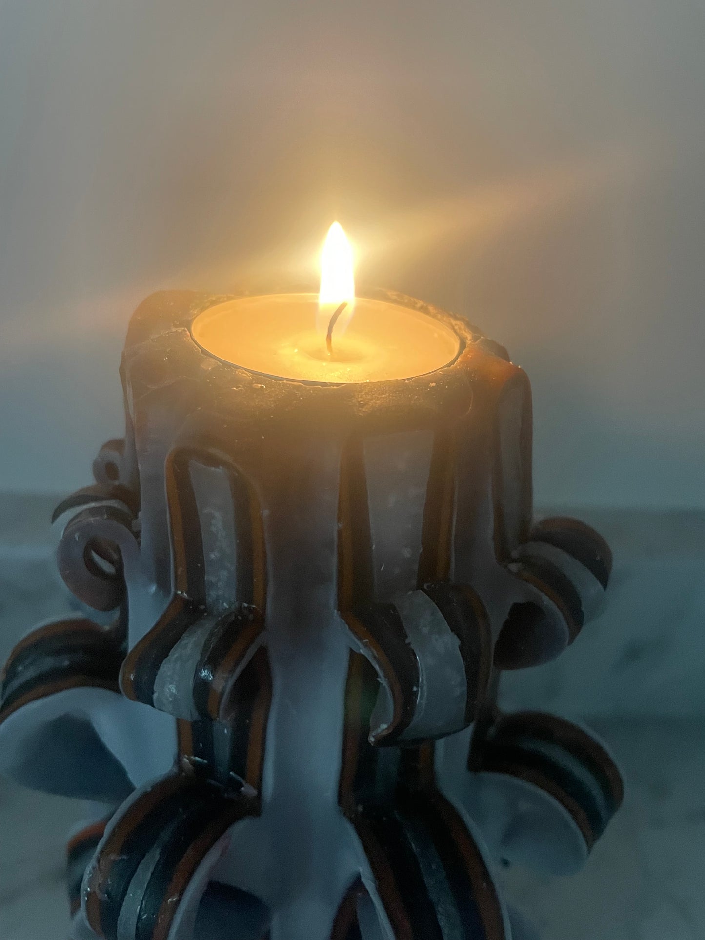 Carved candle