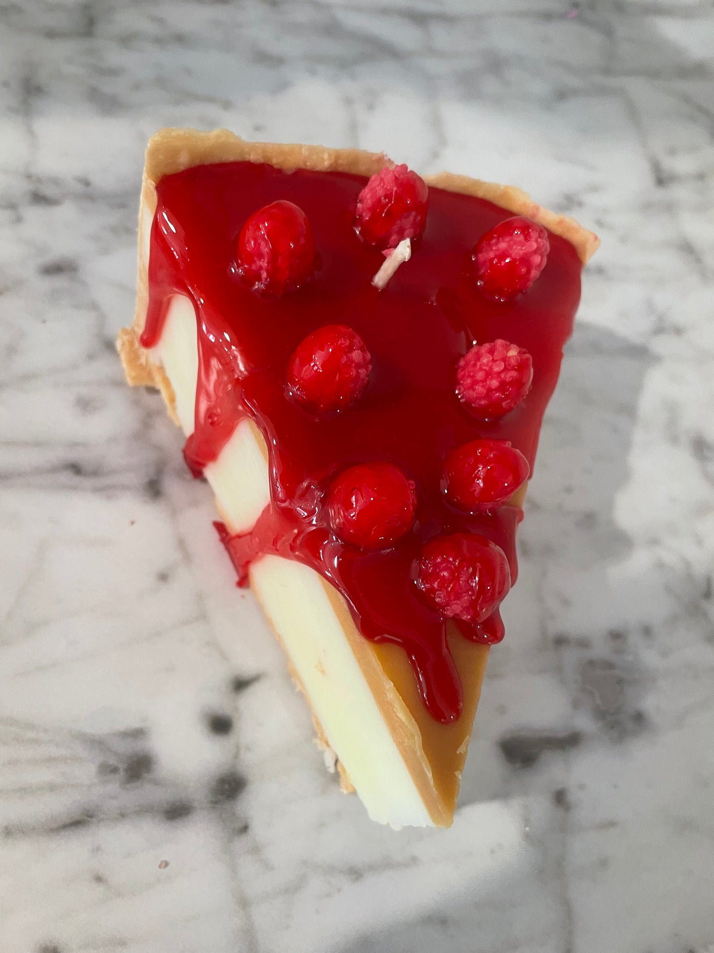 Slice of Raspberry cheesecake
