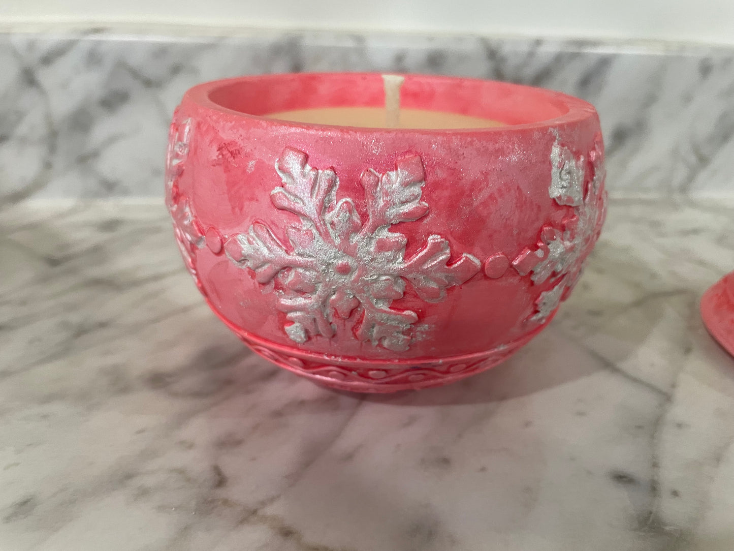 Christmas ornament candle holder