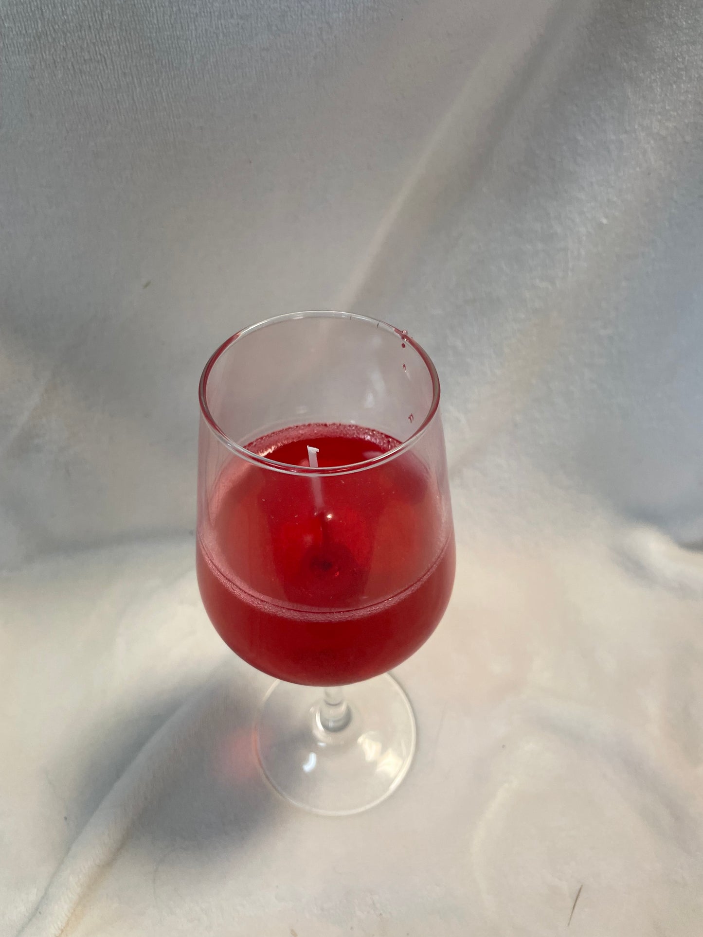 Wine glass candles