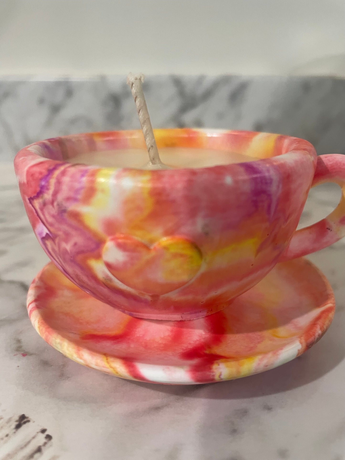 Tea cups multicolored