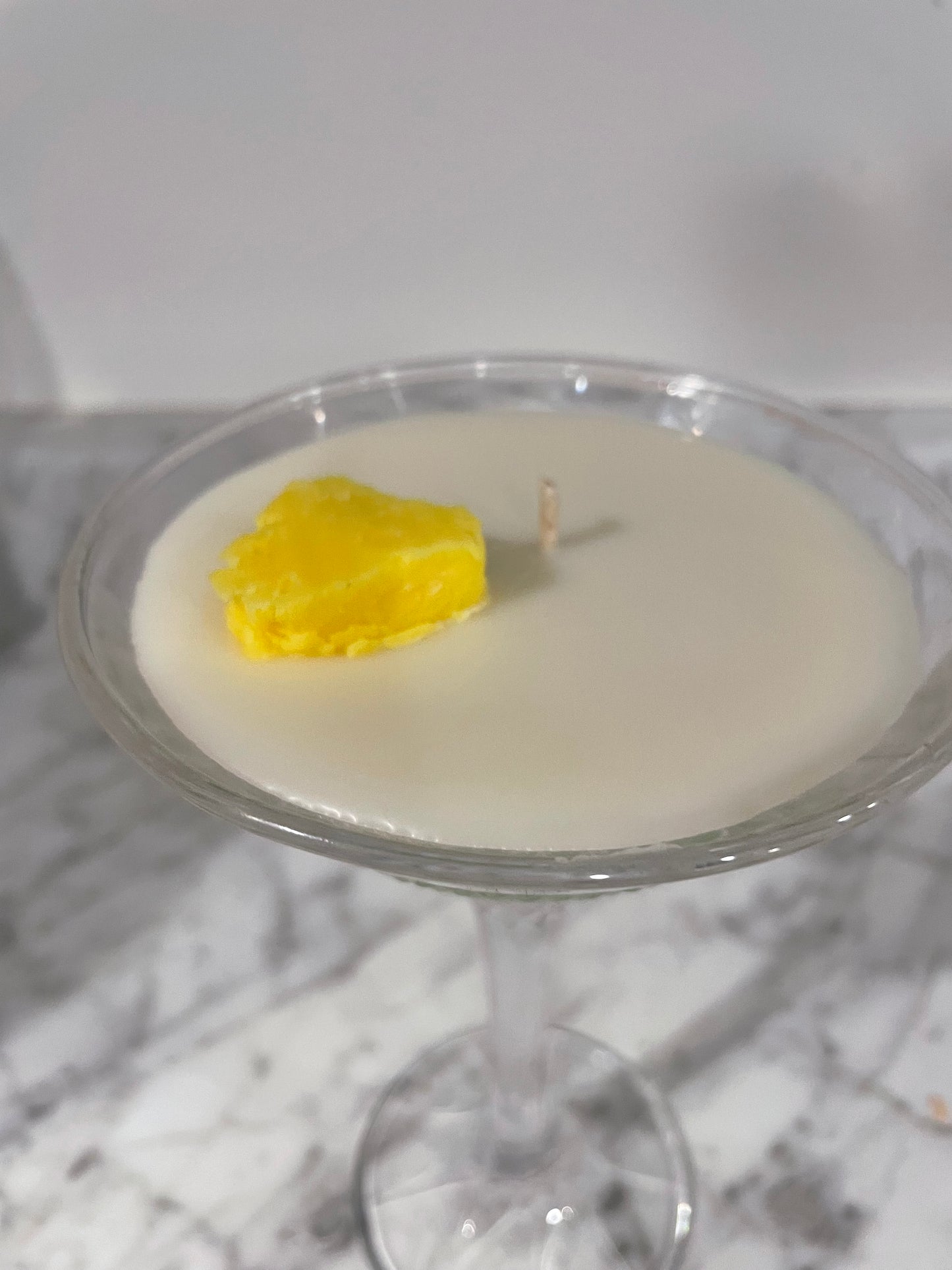 Pina colada scented candle