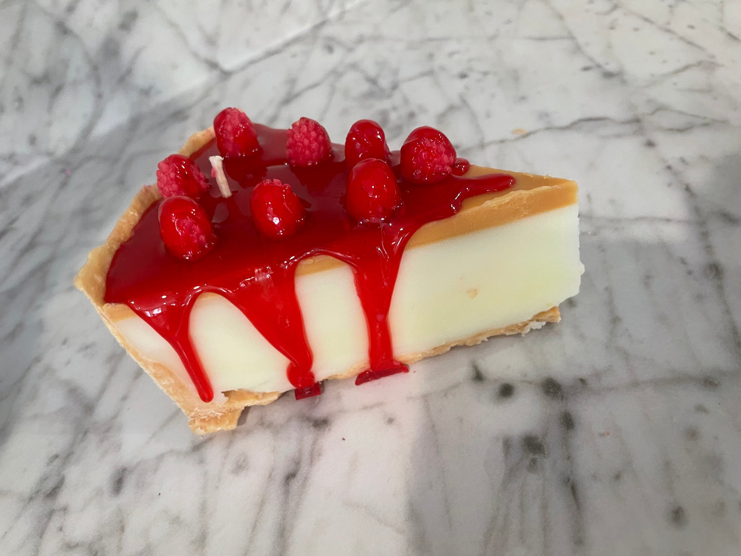 Slice of Raspberry cheesecake