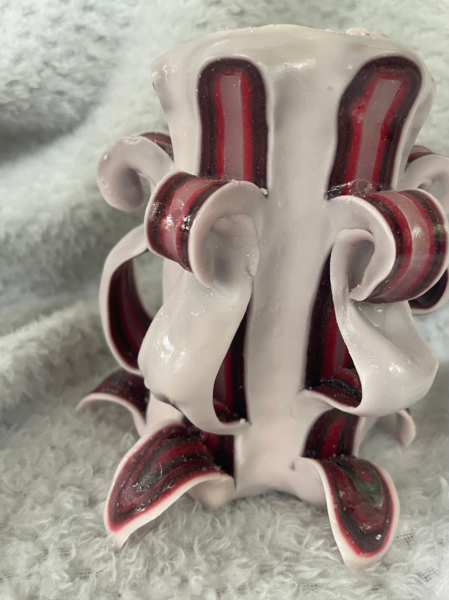Carved candle