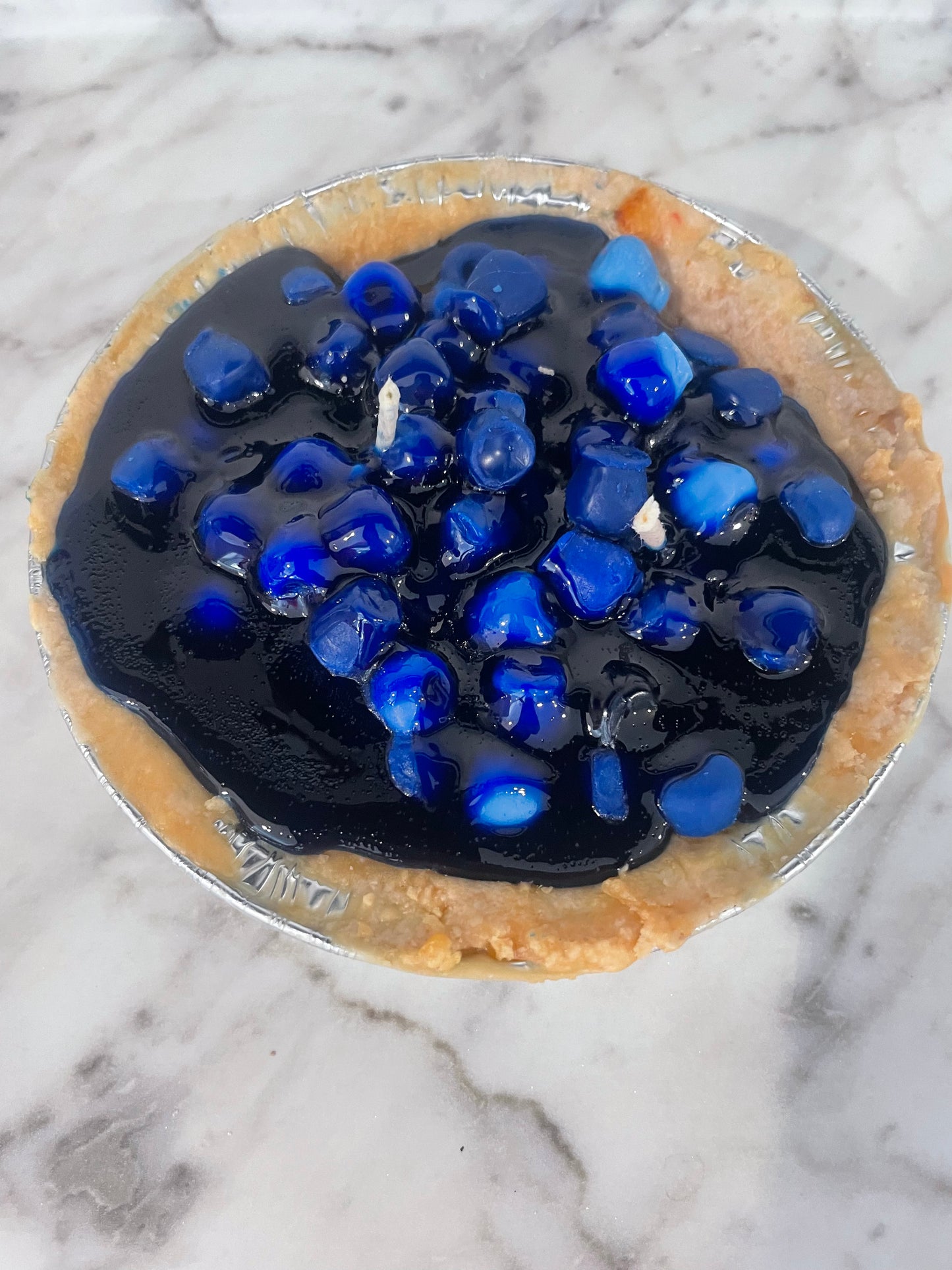 Blueberry pie scented candle