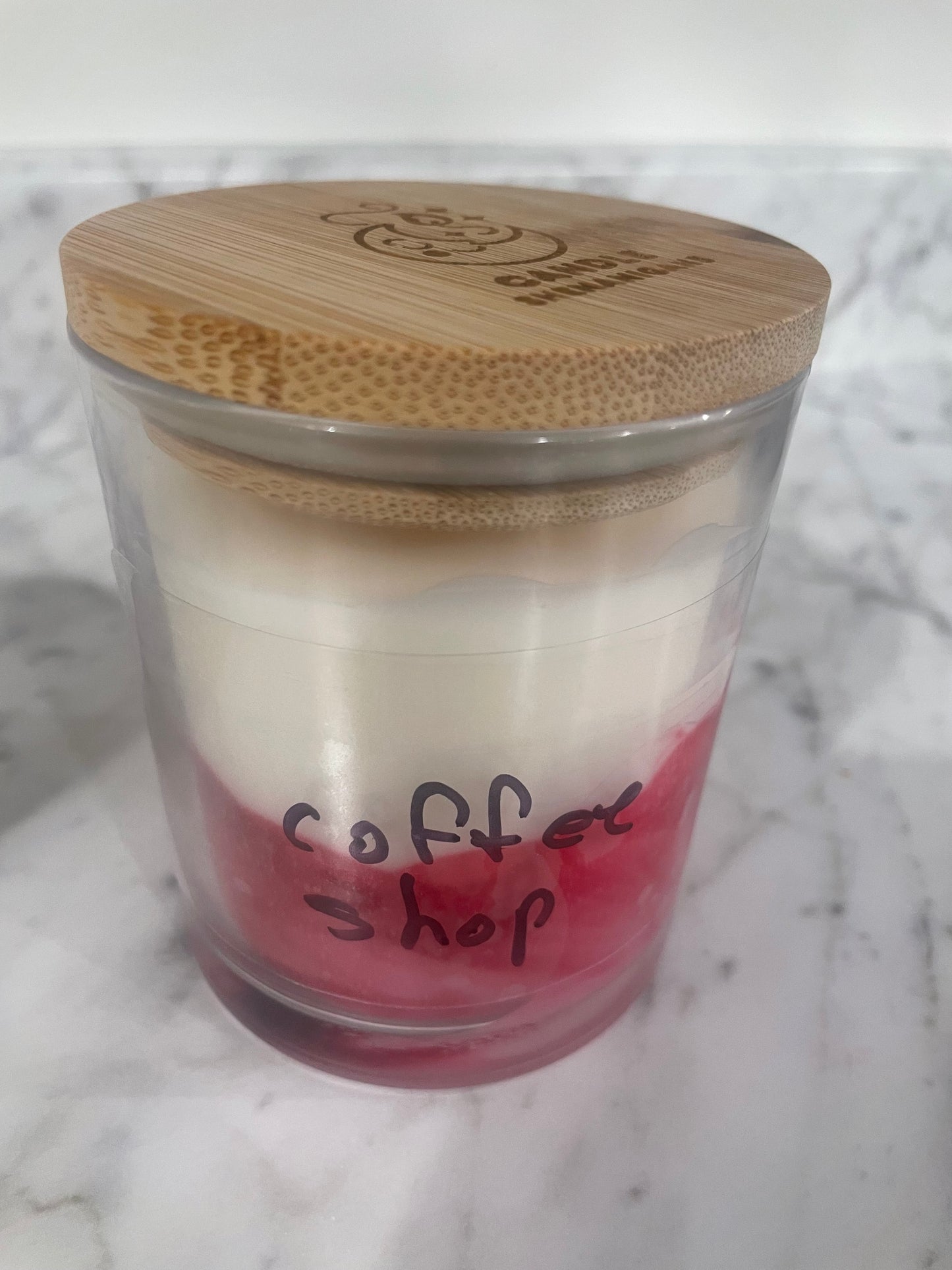 Coffee shop scented candle