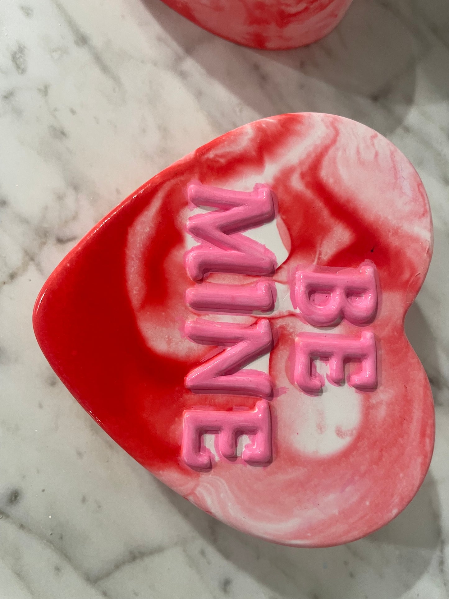 Be mine Red candle heart