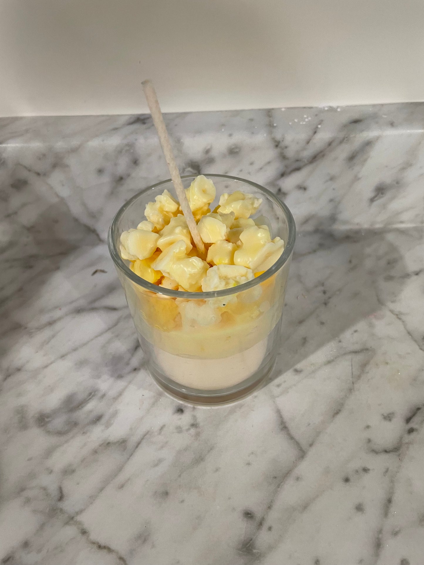 Popcorn scented candle