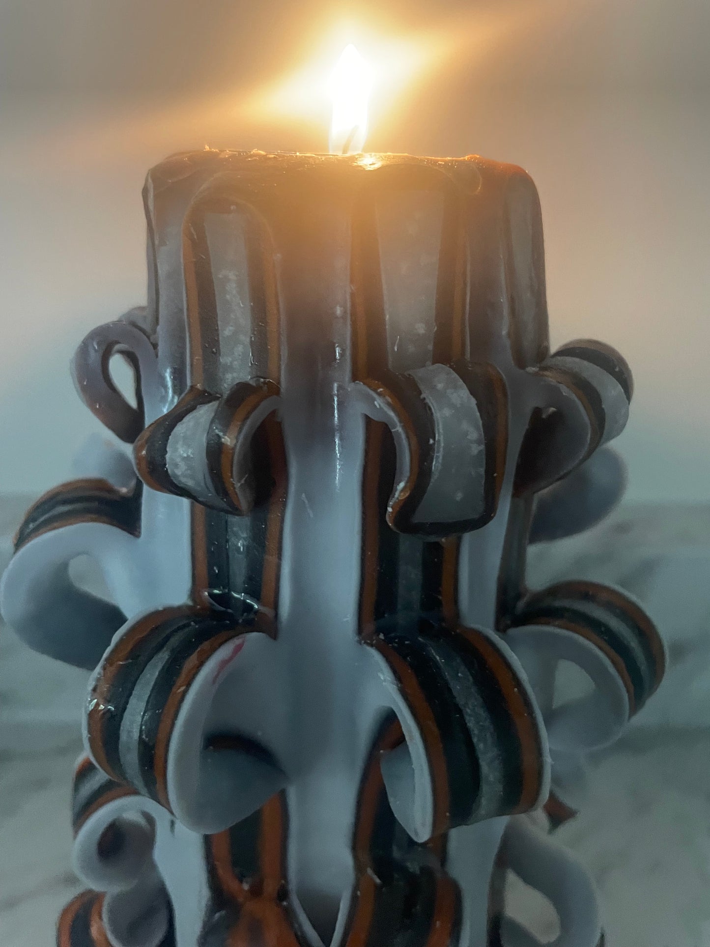 Carved candle