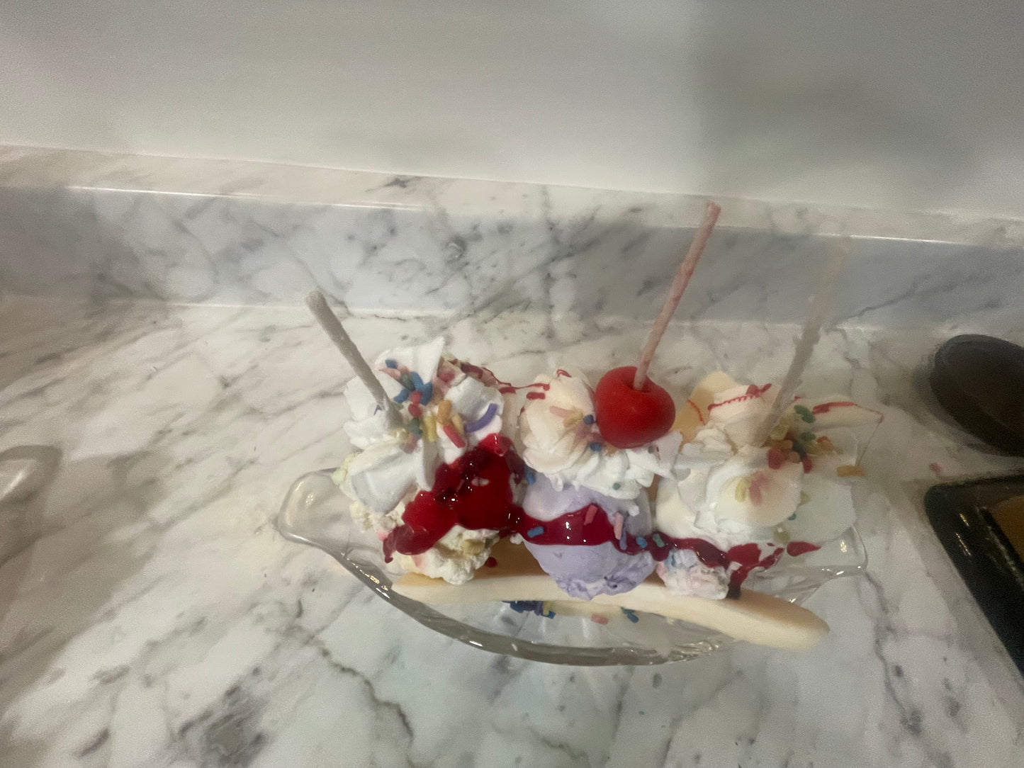 Banana Split candles