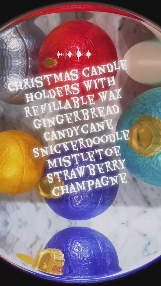 Snowball candle holder